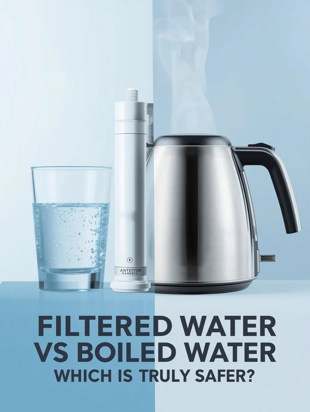 filtered water vs boiled water